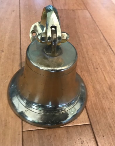 Wall mounted brass bell - mounted,