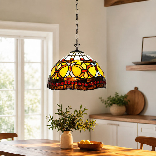 Tiffany style stained - 10",