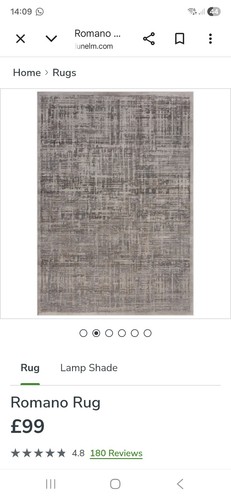 Dunelm romano rug - dunelm,