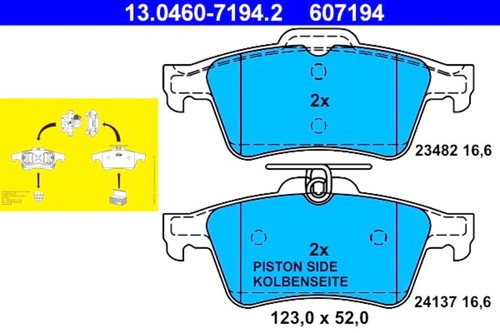 Disc brake pad - pad, set