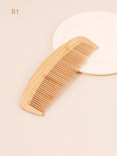 Natural bamboo wooden hair - natural,