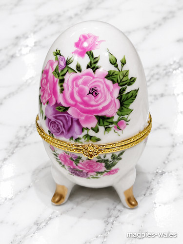 Faberge egg style ceramic - style,