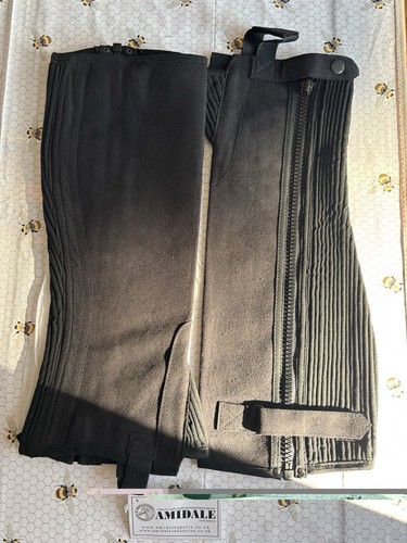 Large equestrian black - large, suede