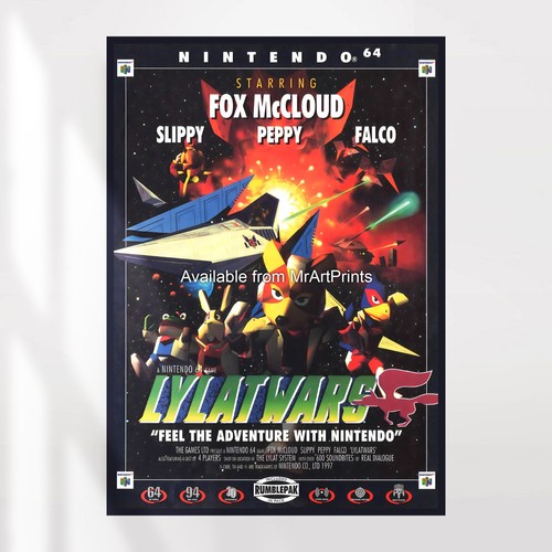 Lylat wars starfox poster - lylat,