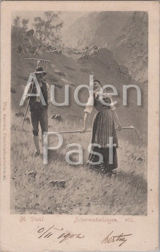 Vintage hans dahl postcard - hans,