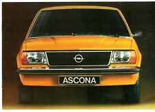 Opel Ascona B 1975-76 UK Market Sales Brochure Standard Deluxe SR 1.6 1.9