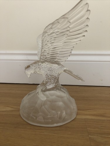 Glass eagle hunter with salmon - hunter,