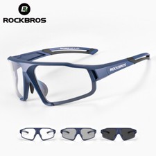 ROCKBROS Cycling Glasses Sports Sunglasses UV400 Clear Photochromic Lens Unisex