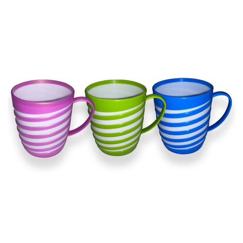 Plastic mug with handle - plastic,