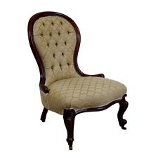 Beautiful Victorian Walnut Showframe Lady’s  Salon Chair