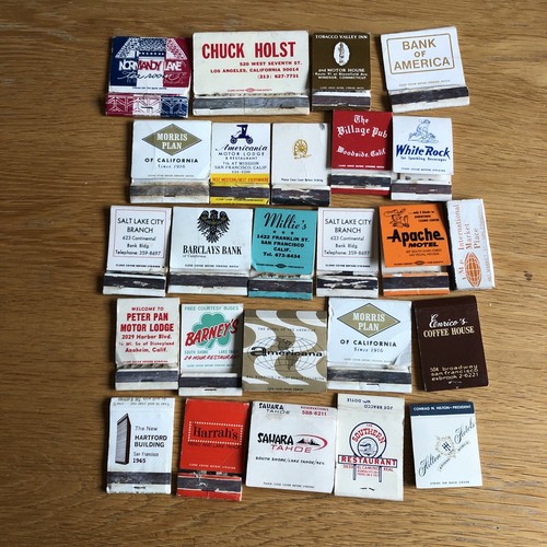 American vintage matchbooks - matchbooks, x