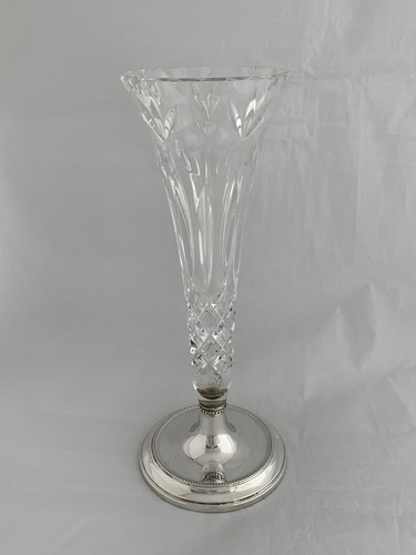 Sterling silver cut glass - &,