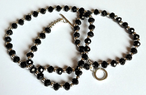 Black coloured faceted - coloured,
