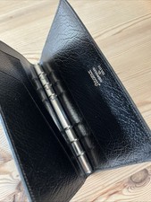 FILOFAX 3CL SLIM-BLACK MONTANA CALF LEATHER-PERSONAL SIZE-RARE COLLECTORS ITEM