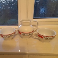 VAL DE RANCE french cider cidre set 0.5 jug & 2 cups beer ale bar party picnic