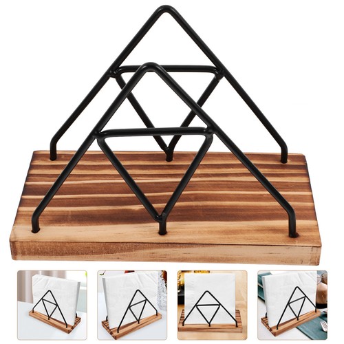 Rustic black iron and wood - black,