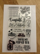 Tonic Studios - Celebration & Tea & Coffee - Stamp Set