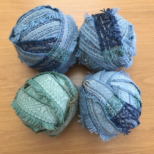 Rug making wool fabric - wool, strips