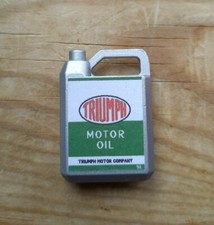 Triumph Metal oil can to suit Mamod / Wilesco steam engines. Scale accessories 