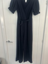 F&F Navy Waffle Jumpsuit In