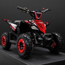 XTM MONSTER 2025 Kids Petrol 2-Stroke Mini Quad Bike 49cc 50cc Auto ATV Red