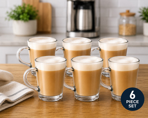 Set latte glasses - of,