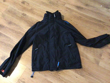 superdry outdoor jacket L the windcheater black pit to pit 57cms