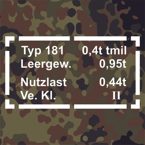 Sticker decal type 181 - , data
