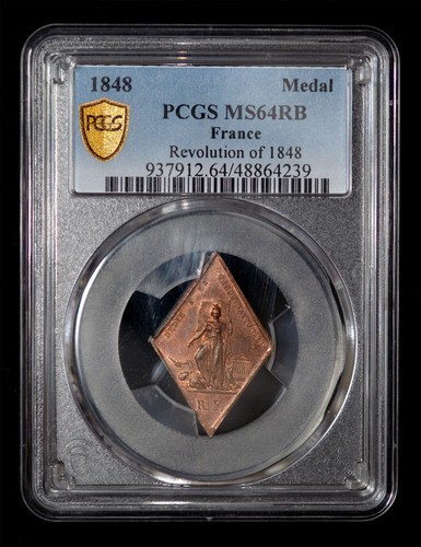 Pcgs ms64 1848 france - pcgs,