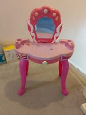 Girls Vanity Table Children Kids Dressing Mirror Make Up Desk Toys Play