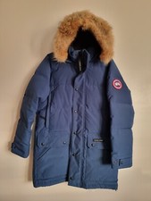Excellent Condition Canada Goose Emory Parka Size Medium  Blue Fur Collar