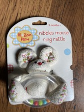 ELC Blossom Farm Nibbles Mouse Ring Rattle Sensory Babies Toy Brand New