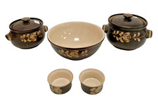  Denby Bakewell Pottery 5-Piece Tableware Set – Stoneware Crockery | VGUC |  
