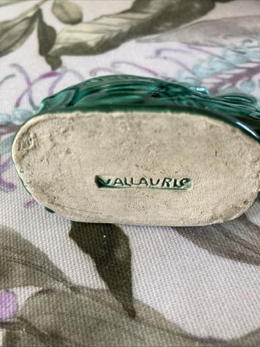 Vallauris pottery green - green, glazed
