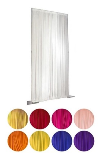 White pleat polyester - white,