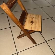 Doll Teddy Doll Chair Fold Away Display Props Wooden Collectable Used Unwanted