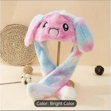Girls/kids Plush Rabbit Bunny Hat Animals Ear Moving Jumping Hat Animal Hat 