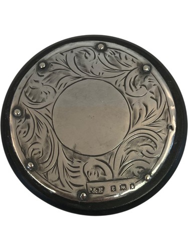 Vintage silver engraved - silver, snuff