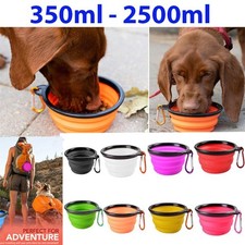 2xCollapsible Bowls Food Water
