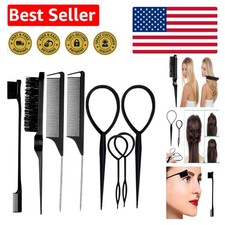 8Pcs Black Hair Styling Set