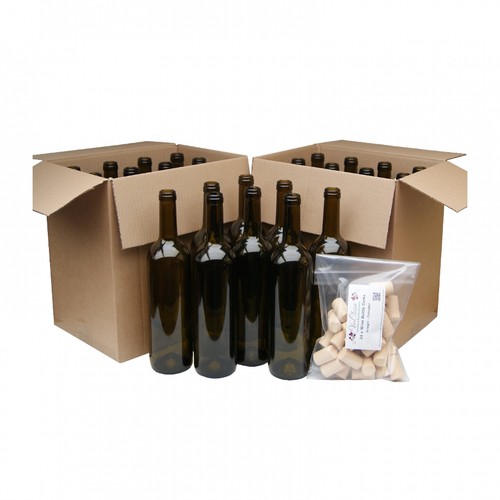 Green wine bottles 750ml - wine,