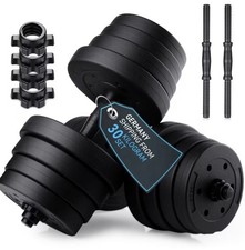 30KG 2 In 1 Dumbbell & Barbell