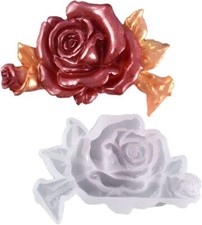 Rose Flower Epoxy Resin Casting Silicone Mold Ornaments Jewelry Making Mould DIY