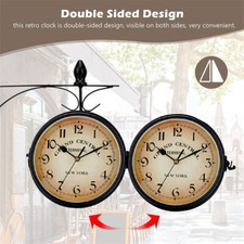 Large Round Wall Clock Garden