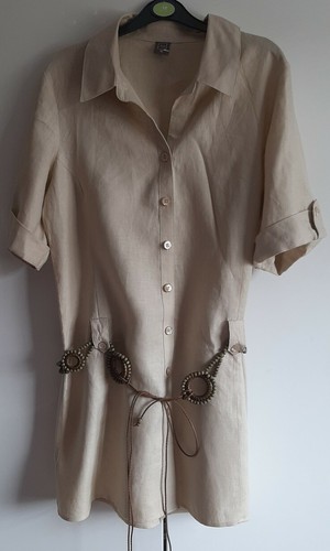 New stone 100 linen shirt - 100%,