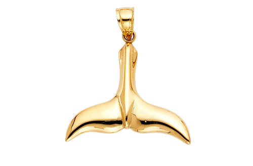 14k solid gold mermaid - 14k,