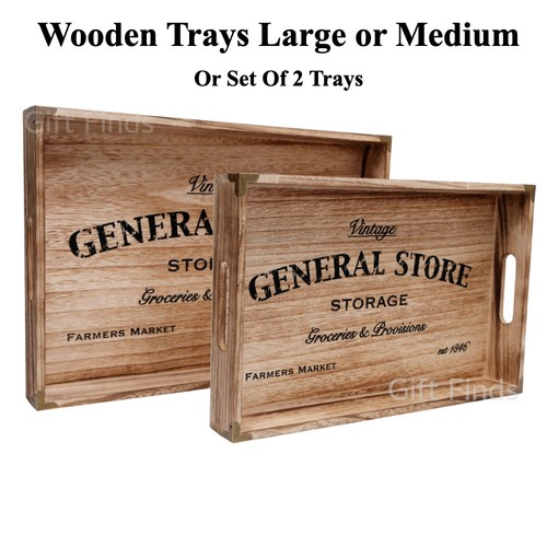 Wooden serving tray with - wooden,