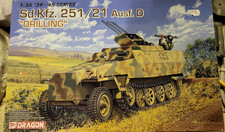 Dragon 1/35 German WWII Sd.Kfz 251/21 Drilling Ausf D Half Track with EZ track