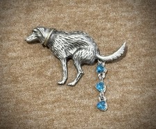 Quirky Dog Brouch Retro Style