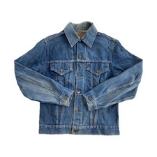 70’s Levi’s Vintage Orange Tab Type 3 Denim Trucker Jacket  38 Chest 70505 0217 